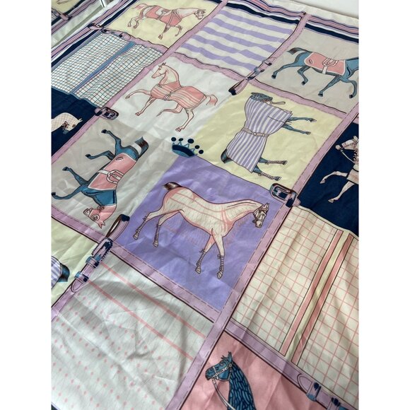 Fancy Horse Scarf Sheer Wrap Pony Equestrian 35 X 35 - Picture 2 of 4
